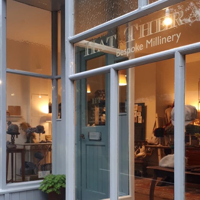 Hat Therapy: a shop and millinery workroom in Hebden Bridge, West Yorkshire, UK